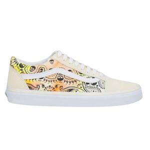 Vans Old Skool Bandana Flame Beige Orange size 8.5